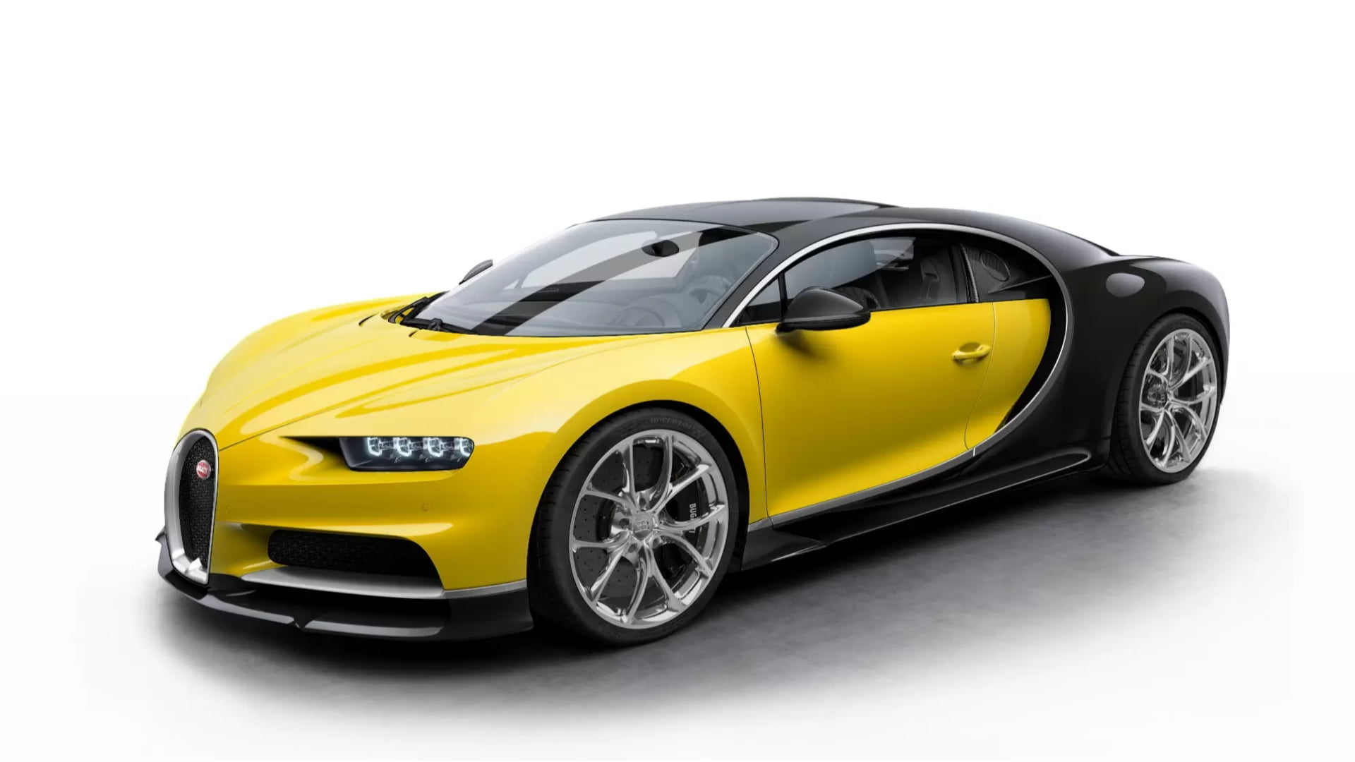 Bugatti Chiron new yellow & black is the fastest car in the world