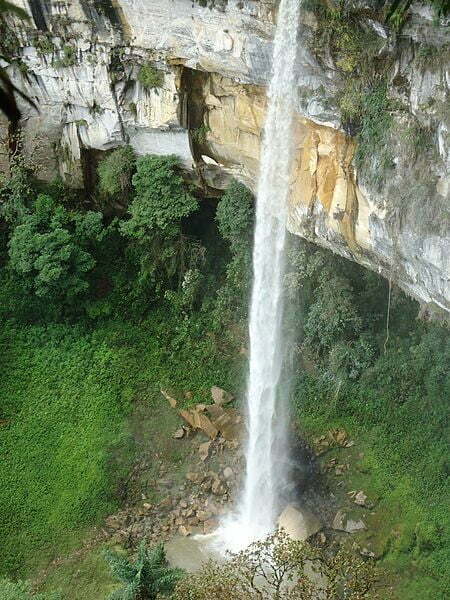 Yumbilla one of the tallest waterfalls in the world